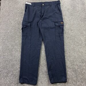Workrite FR Nomex Cargo Pants Mens 38x32 Blue Flame Resistant Workwear 2112